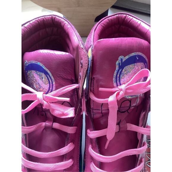 Kenneth Cole Reaction Hand Painted Barbie Core Ken Shoes Sz 12 - Picture 5 of 13